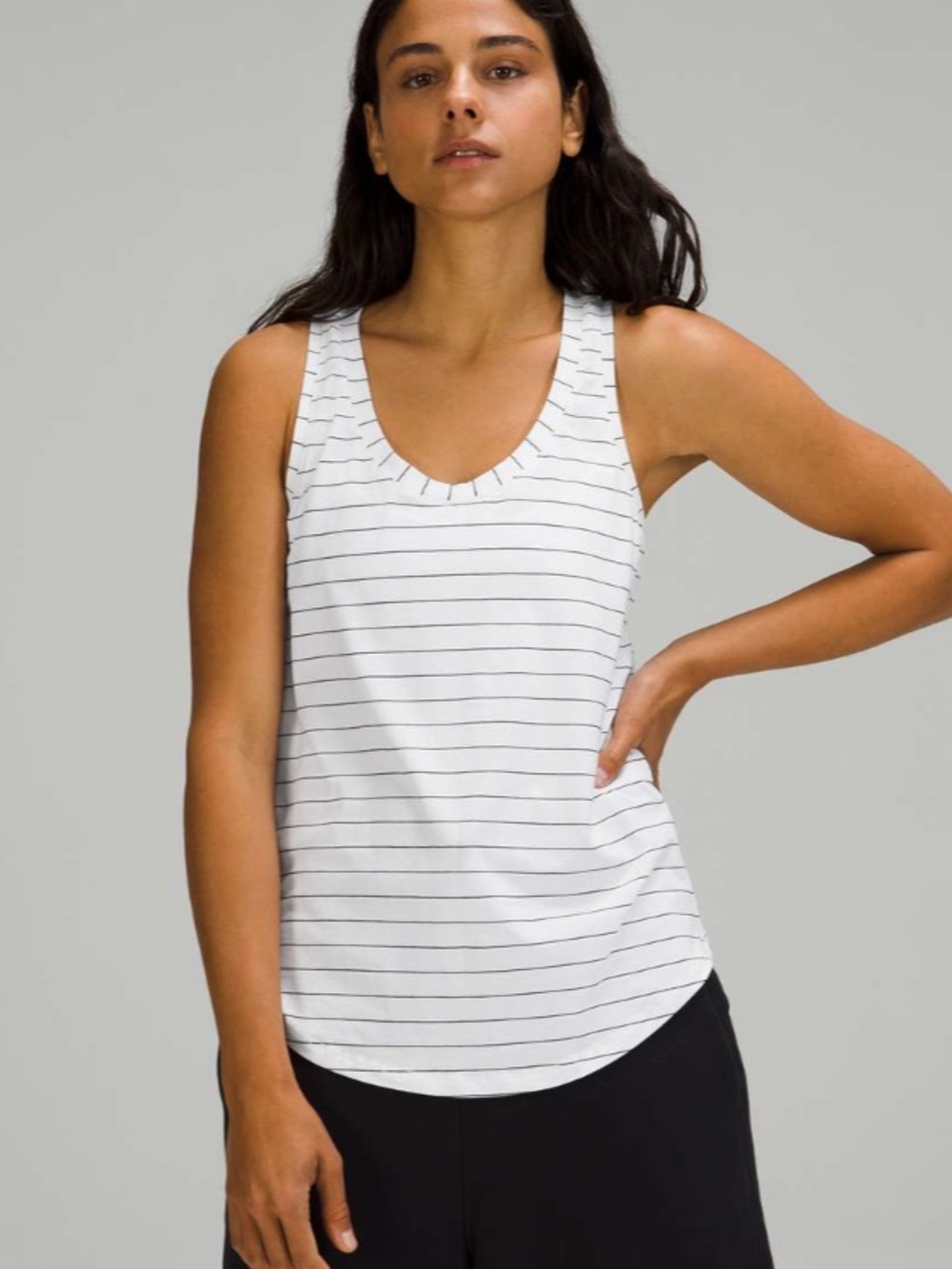Lululemon Love Tank II
Short Serve Stripe White Black